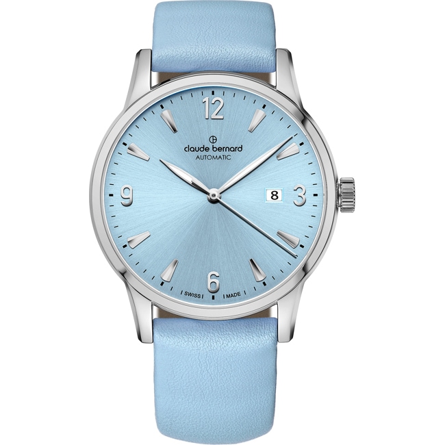 Claude Bernard Classic Automatic Hellblau - 80091 3 BUICN