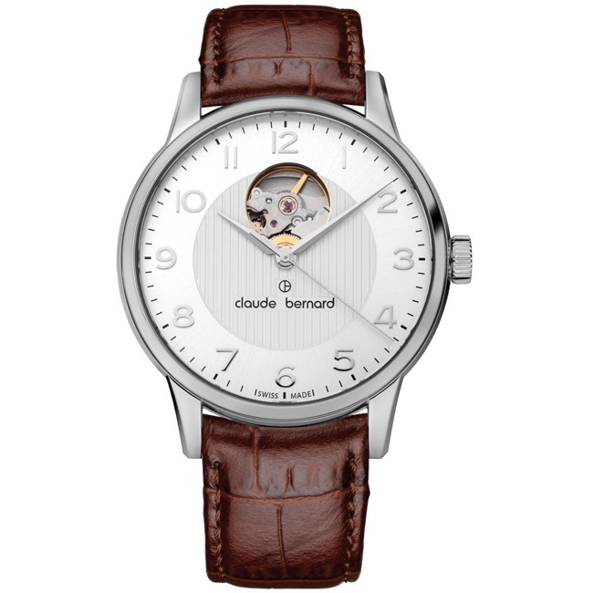 Claude Bernard Classic Automatic Open Heart Braun / Silbrig Claude Bernard Classic Automatic Open Heart Braun / Silbrig - 85017 3 ABN