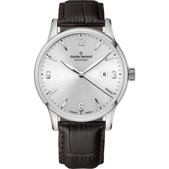Claude Bernard Classic Automatic Silver / Brown - 80091 3 AINN