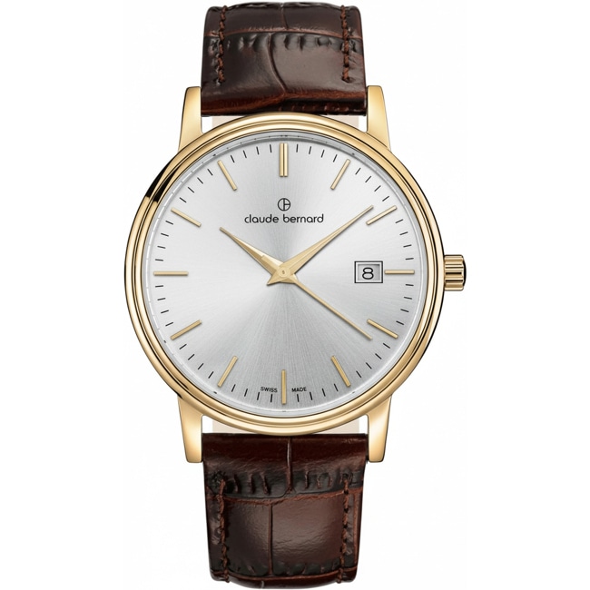 Claude Bernard Classic Gents Date Gold / Black 42mm  - 53009 37J AID