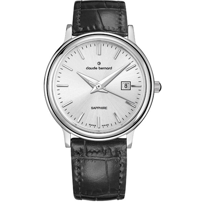 Claude Bernard Classic Ladies Black / Silver - 54005 3 AIN