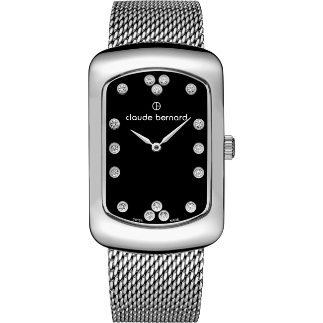 Claude Bernard Dress Code Chloe Silbrig / Schwarz - 20226 3M NPN