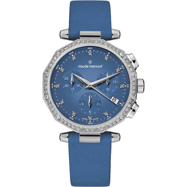Claude Bernard Dress Code Chronograph Blau - 10260 3CBU BUCDPN
