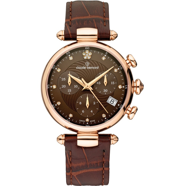 Claude Bernard Dress Code Lady Chronographe Marron - 10215 37R BRPR2