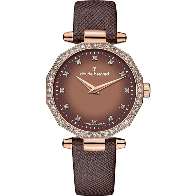 Claude Bernard Dress Code Rosé / Braun - 20232 37RCBR BRDPR