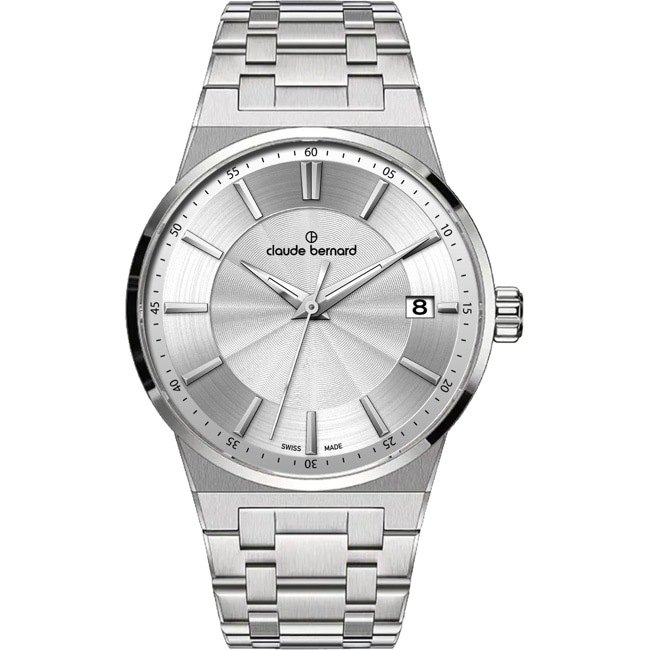 Claude Bernard Neo 1973 Date 30 Argenté - 50505 3M AIN