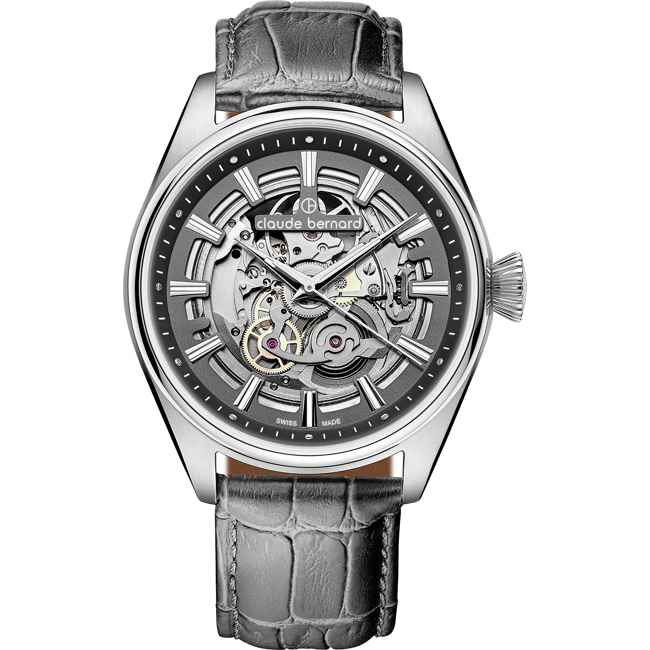 Claude Bernard Proud Heritage Automatic Skeleton Grau - 85309 3C GIN