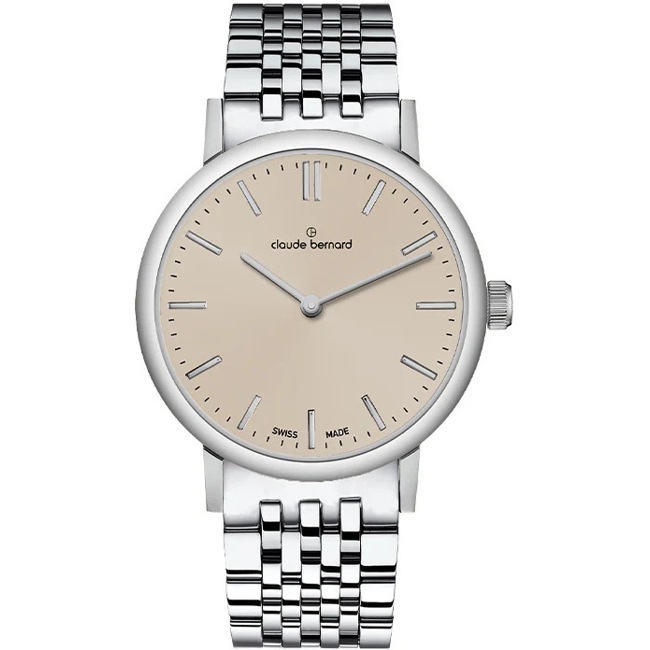 Claude Bernard Slim Line 32 Argenté / Beige - 20233 3M BEIN