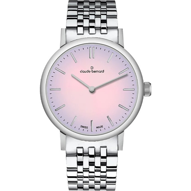 Claude Bernard Slim Line 32 Silbrig / Pink - 20233 3M MDRN