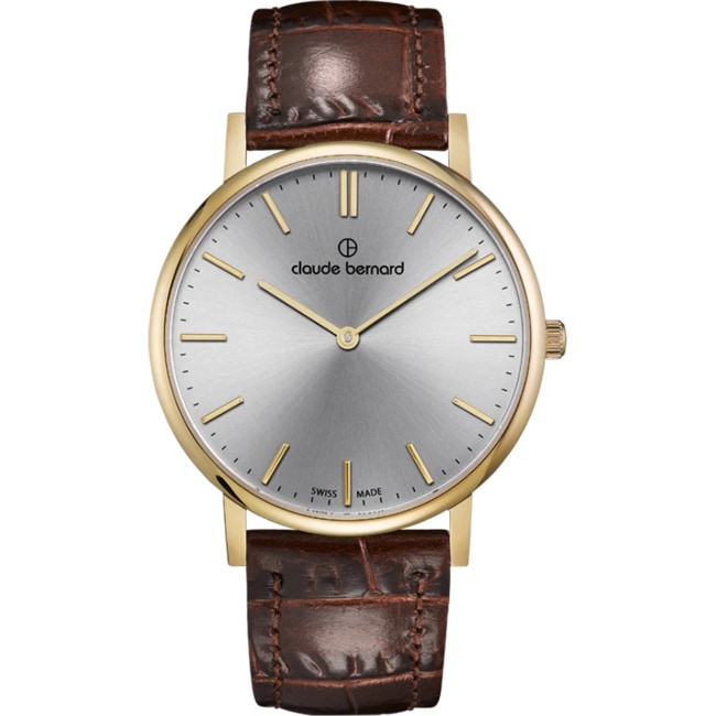 Claude Bernard Slim Line 41 Goldig / Silbrig - 20219 37J AID