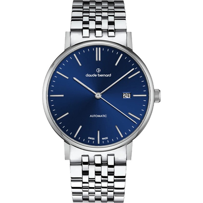 Claude Bernard Slim Line Automatic Blue - 80139 3M BUIN