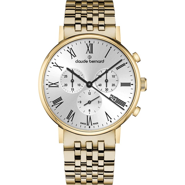 Claude Bernard Slim Line Chronographe Doré - 10261 37JM AR