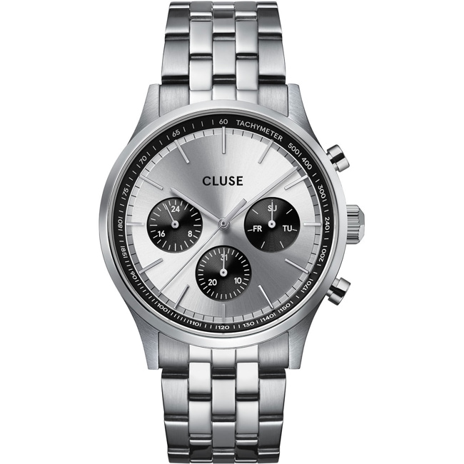 Cluse Anthéor Multifunction Steel Silver / Silver Colour - CW21007
