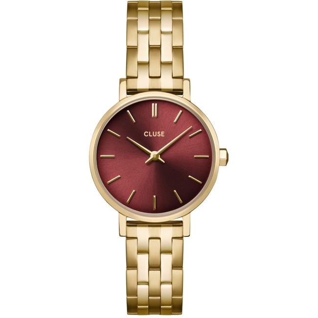 Cluse Boho Chic Petite Steel Dark Cherry / Gold Colour - CW10505