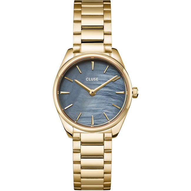 Cluse Féroce Mini Blue Pearl / Gold - CW11707