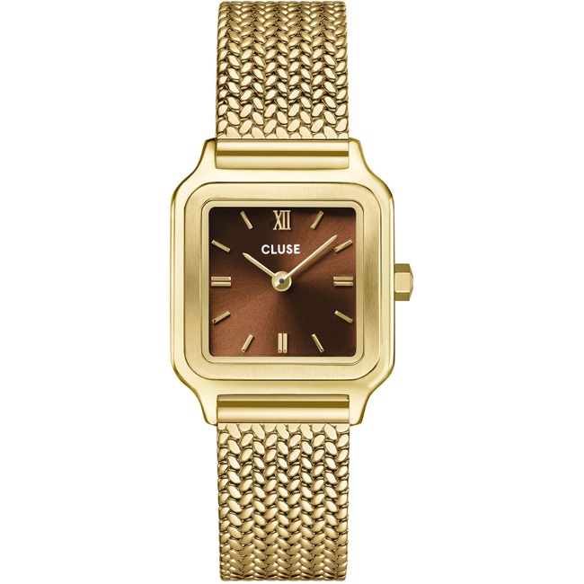 Cluse Gracieuse Petite Mesh Doré / Marron - CW11830