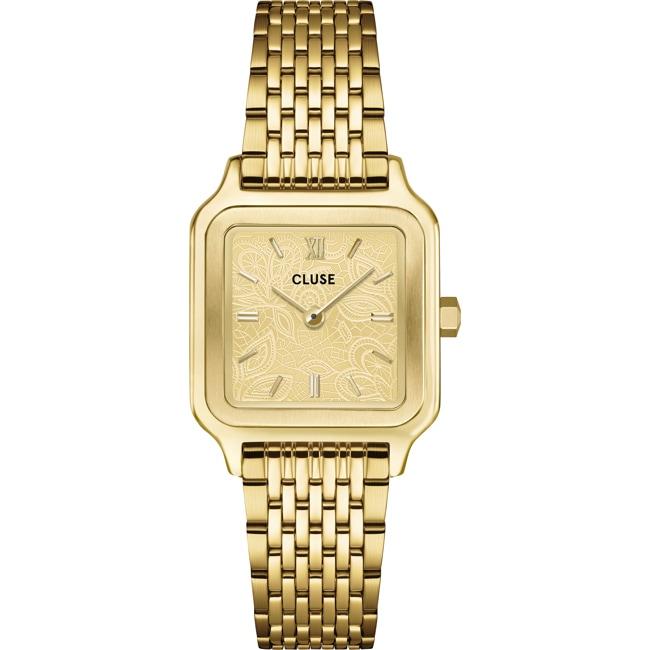 Cluse Gracieuse Petite Steel Goldig Lace Textured - CW11825