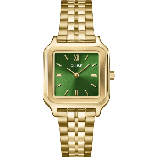 Cluse Gracieuse Steel Forest Green / Gold Colour - CW11905
