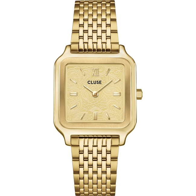 Cluse Gracieuse Steel Gold Colour Lace Textured - CW11912