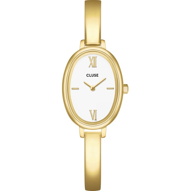 Cluse L'Ovale Steel Blanc / Doré - CW16101