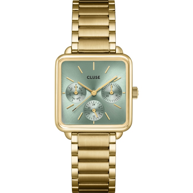 Cluse La Tétragone Multifunction Steel Grün / Goldig - CW13805