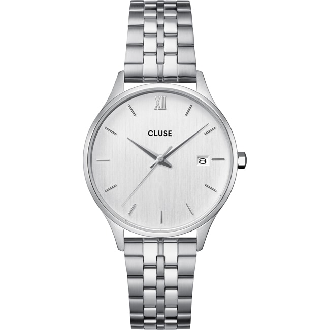 Cluse Minuit Date Silvery - CW14303