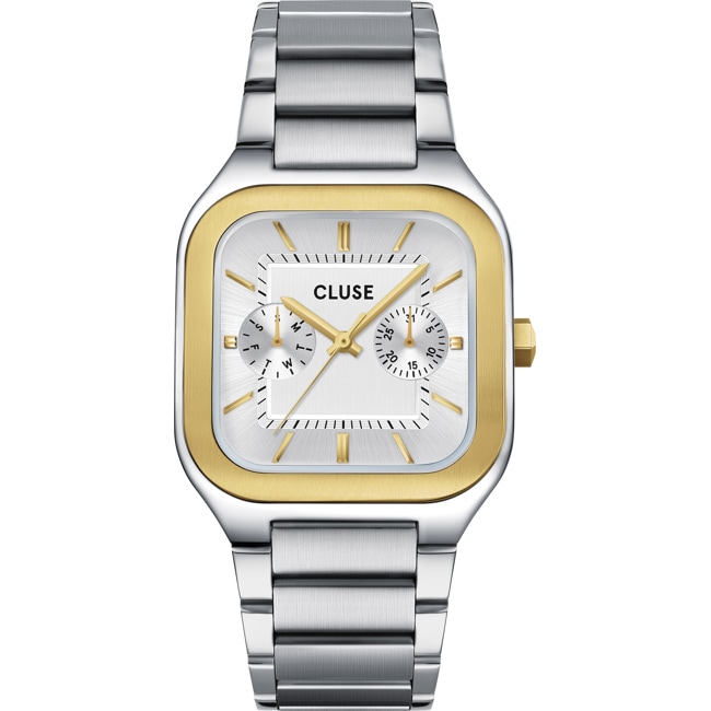 Cluse Quadrus Multifunction Day Date Steel Silver / Two-Tone - CW26201