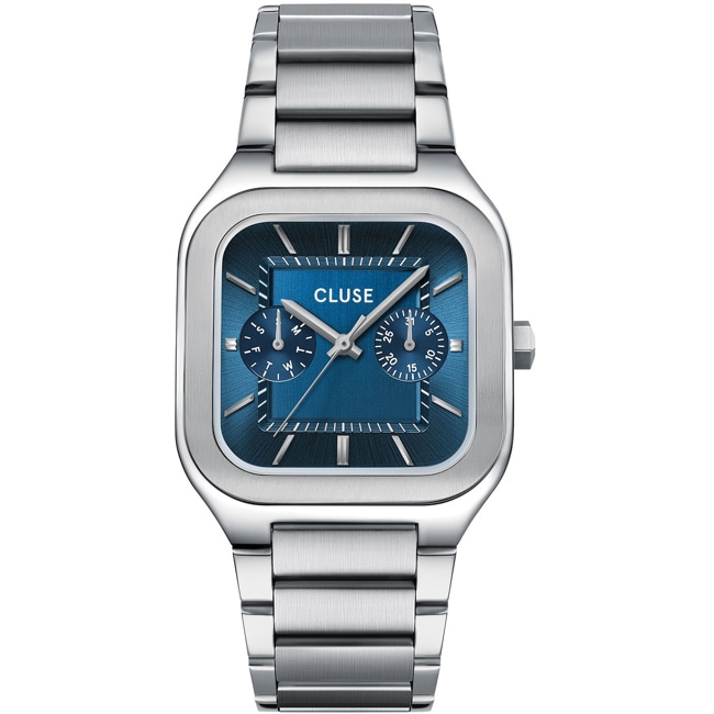 Cluse Quadrus Multifunction Day Date Steel Silbrig / Grün - CW26209