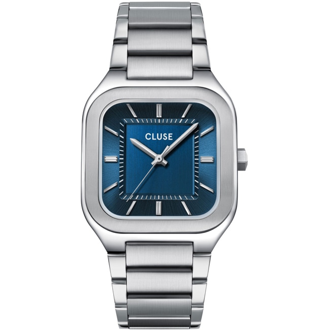 Cluse Quadrus Steel Argenté / Bleu - CW25701