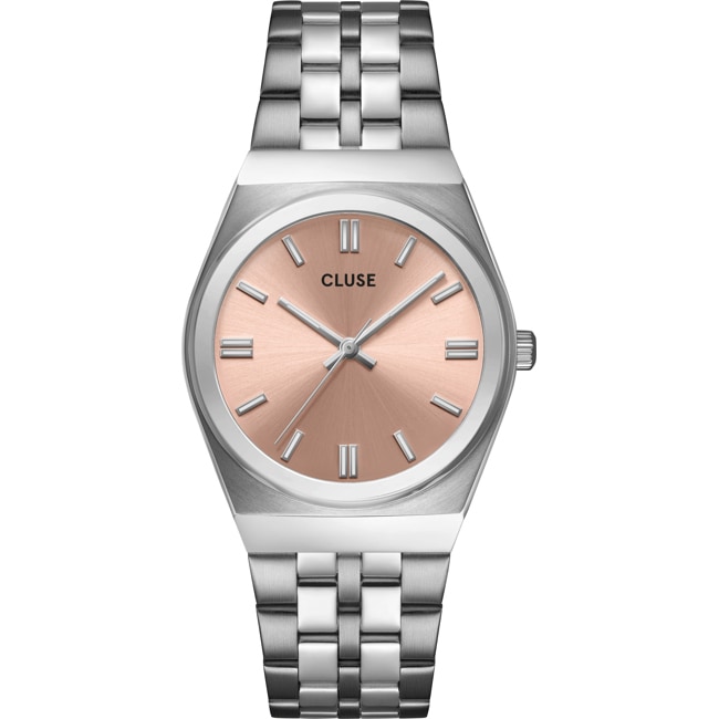 Cluse Retro 70's Steel Light Salmon / Silver Colour - CW35101