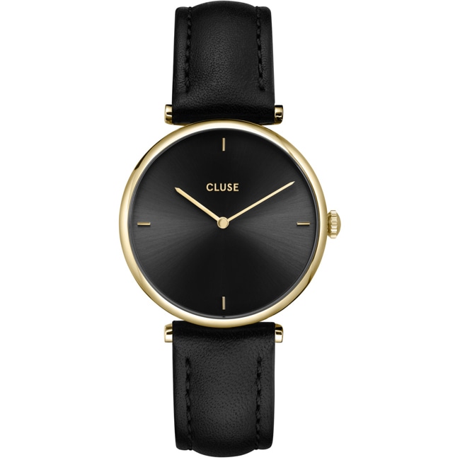 Cluse Triomphe Leather Black / Gold - CW10404