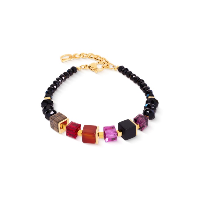 Coeur de Lion Armband Cube Mix Precious Berry Gold - 3034/30-0308