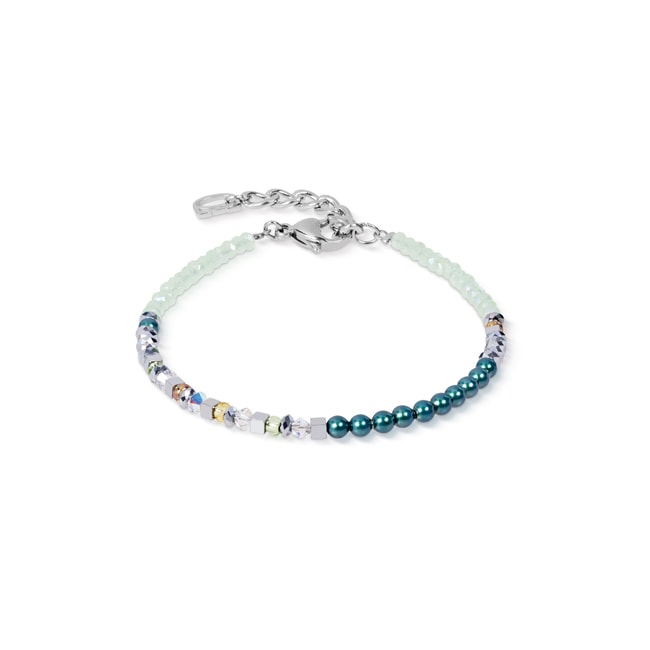 Coeur de Lion Armband Fusion Offset Graphic Grün-Petrol - 4259/30-0537