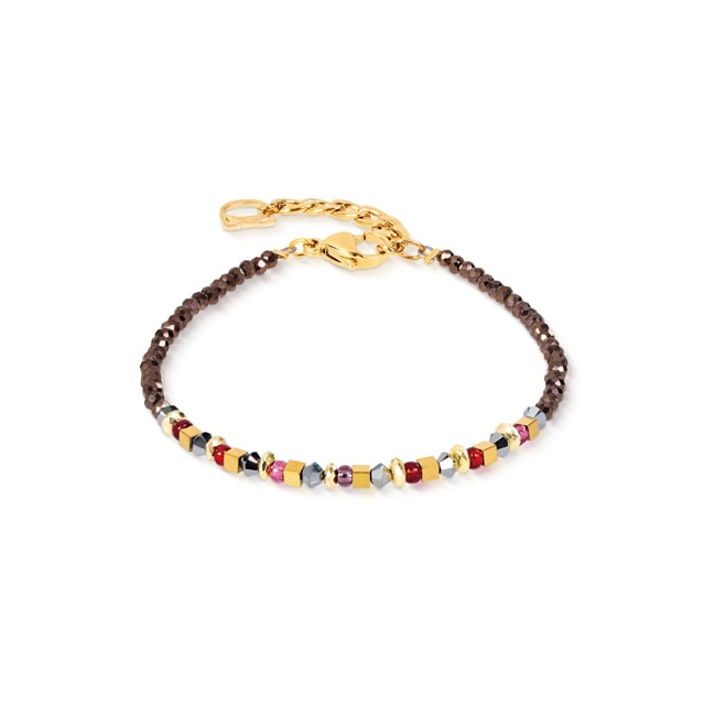 Coeur de Lion Bracelet Golden Whisper Brown-Red - 4359/30-1103