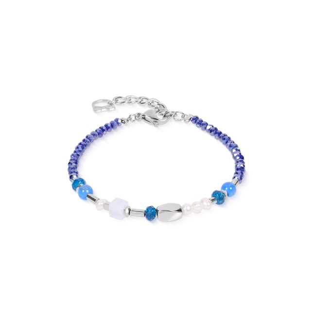 Coeur de Lion Armband Mosaic Sky Silber - 1140/30-0700