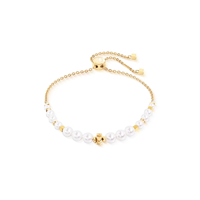 Coeur de Lion Bracelet Slider Pearl Spike Gold - 3032/30-1416