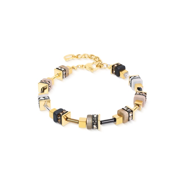 Coeur de Lion Armband Urban Nature Cube Beige-Gold - 4413/30-1523