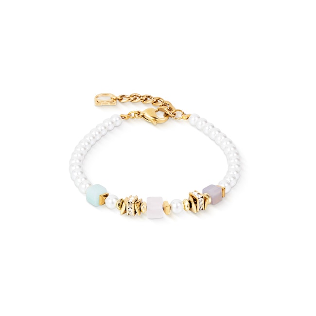 Coeur de Lion Bracelet Beads & Pearls Spike Pastel - 2106/30-1522