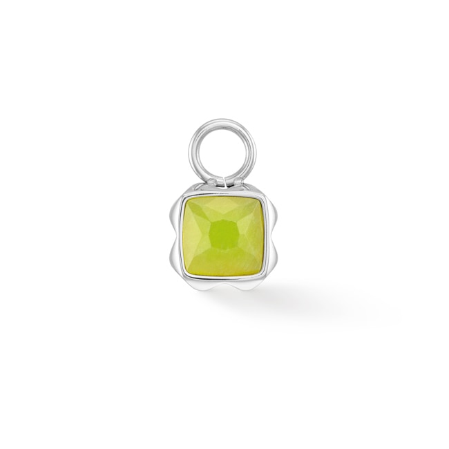Coeur de Lion Birthstone August Charm Green Jade Silver - 1300/44-0520