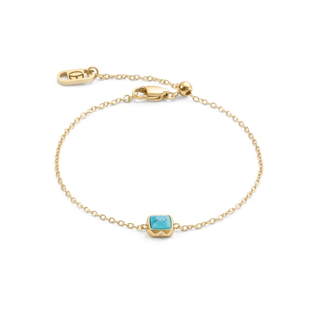 Coeur de Lion Birthstone Décembre Bracelet Turquoise Or - 1301/30-0600