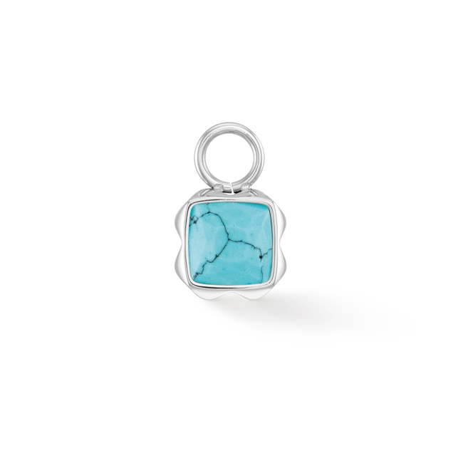 Coeur de Lion Birthstone Décembre Charm Turquoise Argent - 1300/44-0600