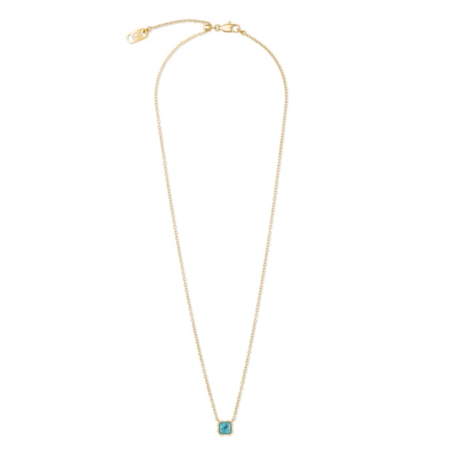 Coeur de Lion Birthstone December Necklace Turquoise Gold - 1301/10-0600