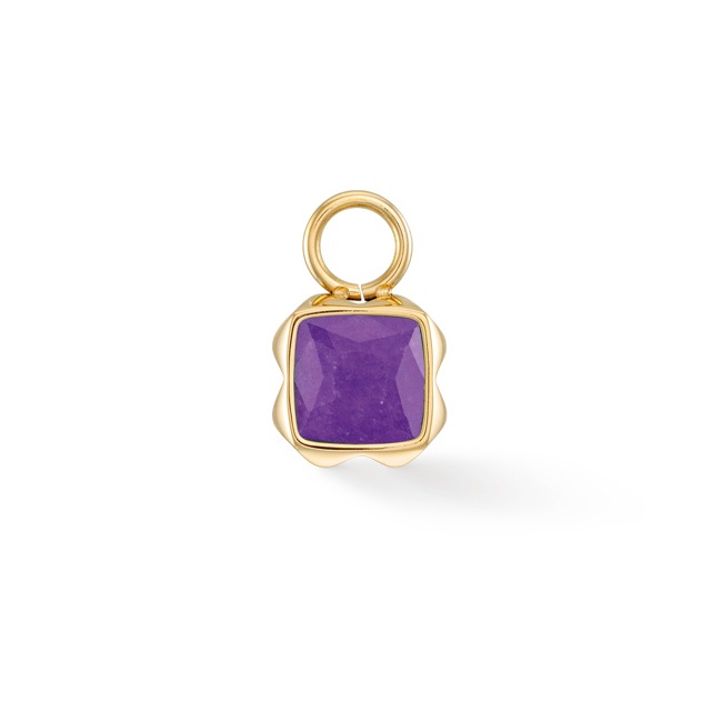Coeur de Lion Birthstone Février Charm Sugilite Or - 1301/44-0800