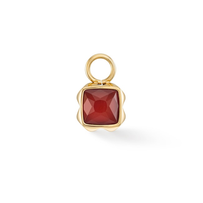 Coeur de Lion Birthstone Janvier Charm Agate Rouge Or - 1301/44-0300