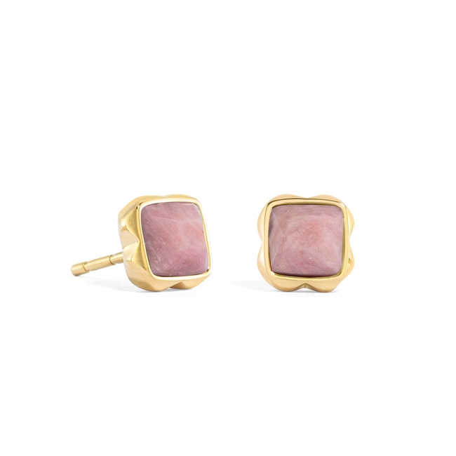 Coeur de Lion Birthstone Juillet Boucles d'Oreilles Rhodochrosite Or - 1301/21-1900