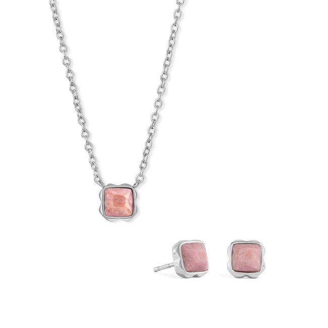 Coeur de Lion Birthstone Juillet Parure Rhodochrosite Argent - 1300/54-1900