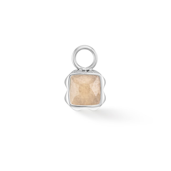Coeur de Lion Birthstone June Charm Cream Jade Silver - 1300/44-1424