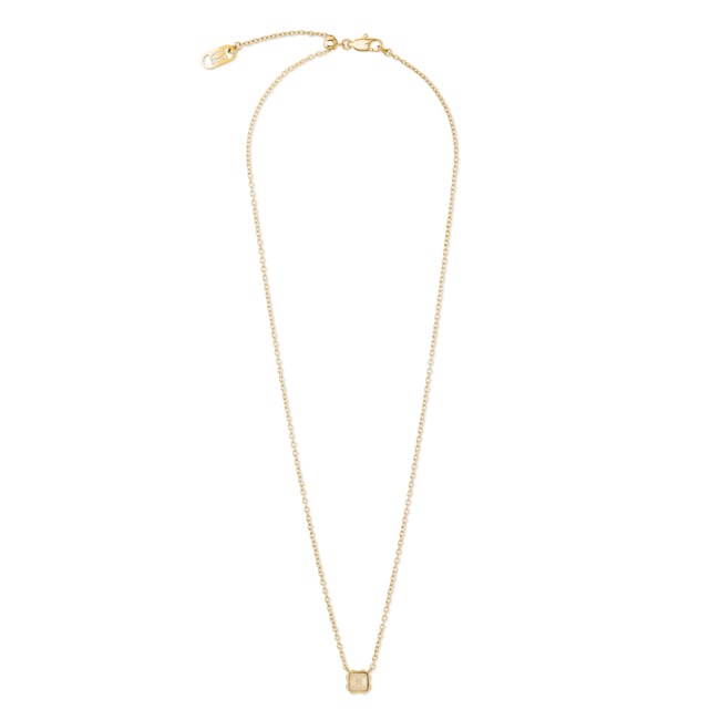 Coeur de Lion Birthstone June Necklace Cream Jade Gold - 1301/10-1424