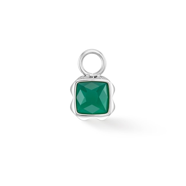 Coeur de Lion Birthstone Mai Charm Agate Verte Argent - 1300/44-0500