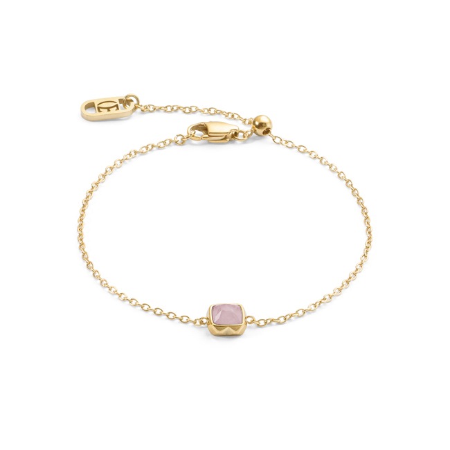 Coeur de Lion Birthstone Octobre Bracelet Quartz Rose Or - 1301/30-1920